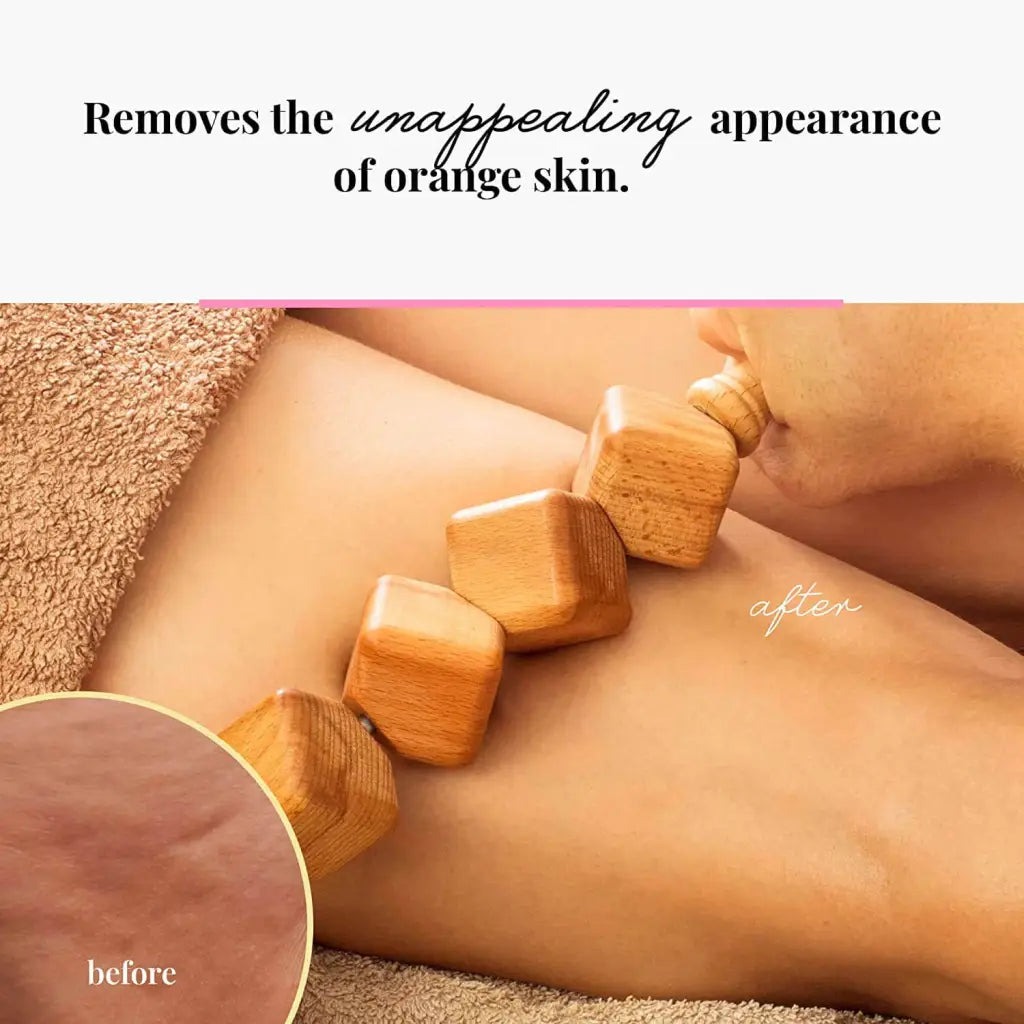 Usage: wooden cup applied to upper back with gentle pressure