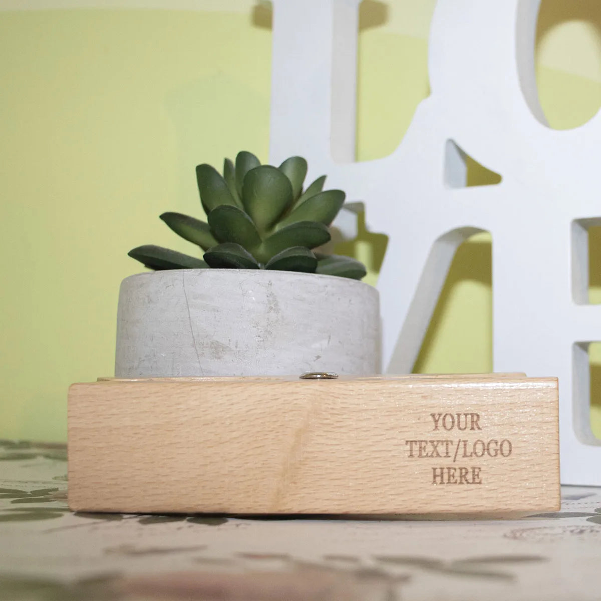 European crafted wooden beach clips with personalized engravings
