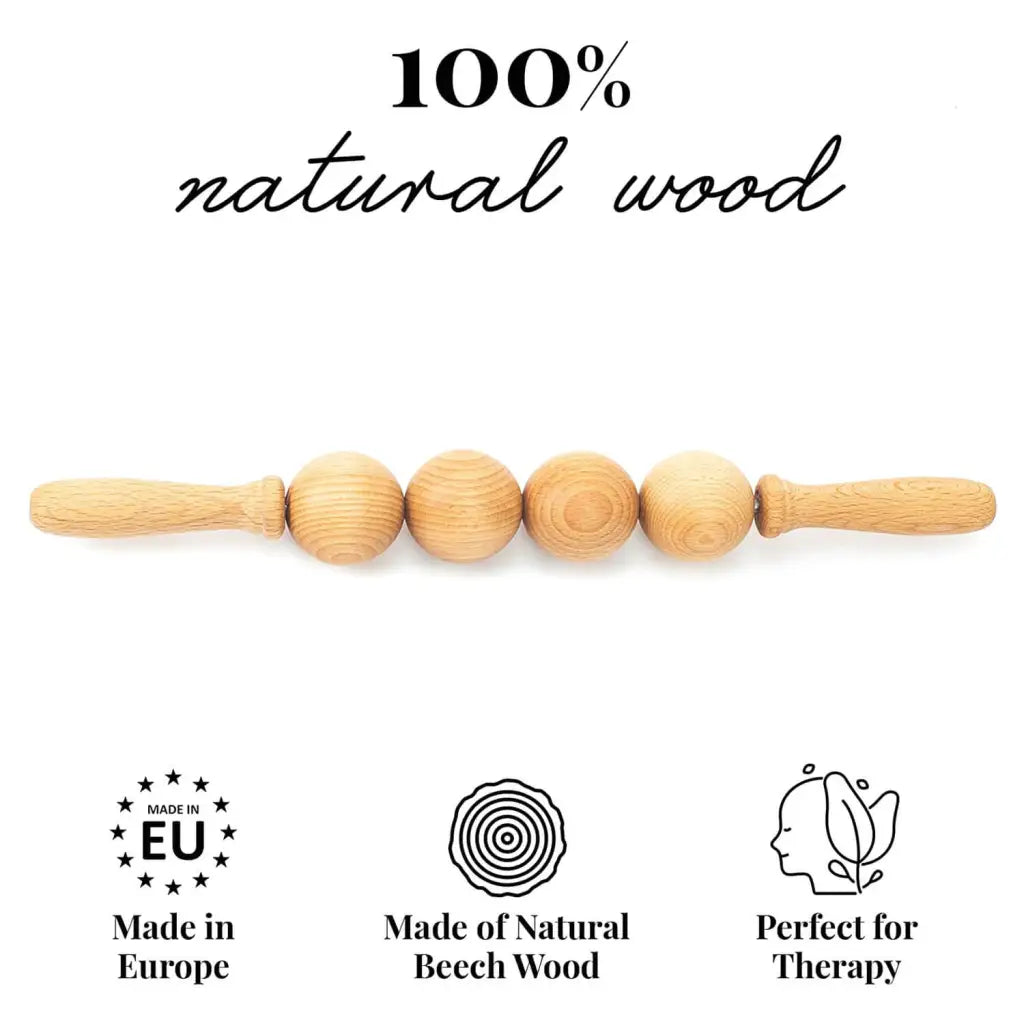 Easy-grip handle detail with natural wood grain visible