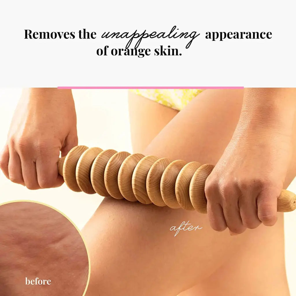 Usage: disk roller gliding over thigh with slow upward stroke