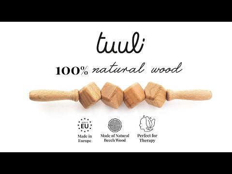Dice Wooden Cellulite Massage Roller Maderotherapy Tool Video on Youtube