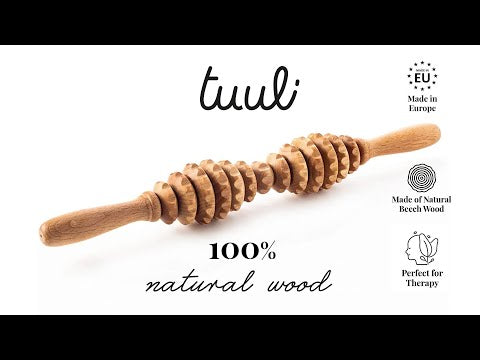 Wooden Anti Cellulite Massage Roller Maderotherapy - Tuuli