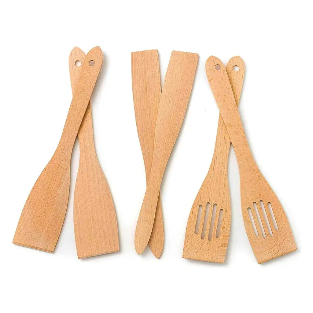 Wooden Cooking Spatulas - Natural Wood