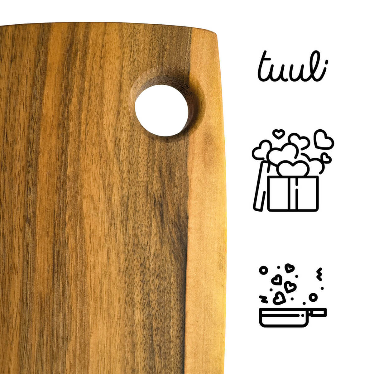Custom Kitchen Decor - Surfboard Inspired Cutting Board