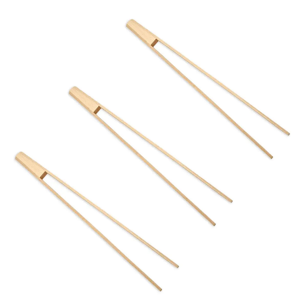 Set of 3 wooden kitchen tweezers made from sustainable materials by Tuuli GmbH