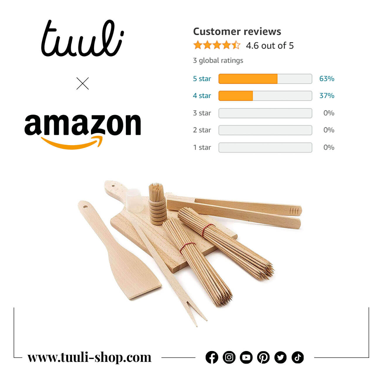 Grilling Perfection with Premium Wooden BBQ Utensils