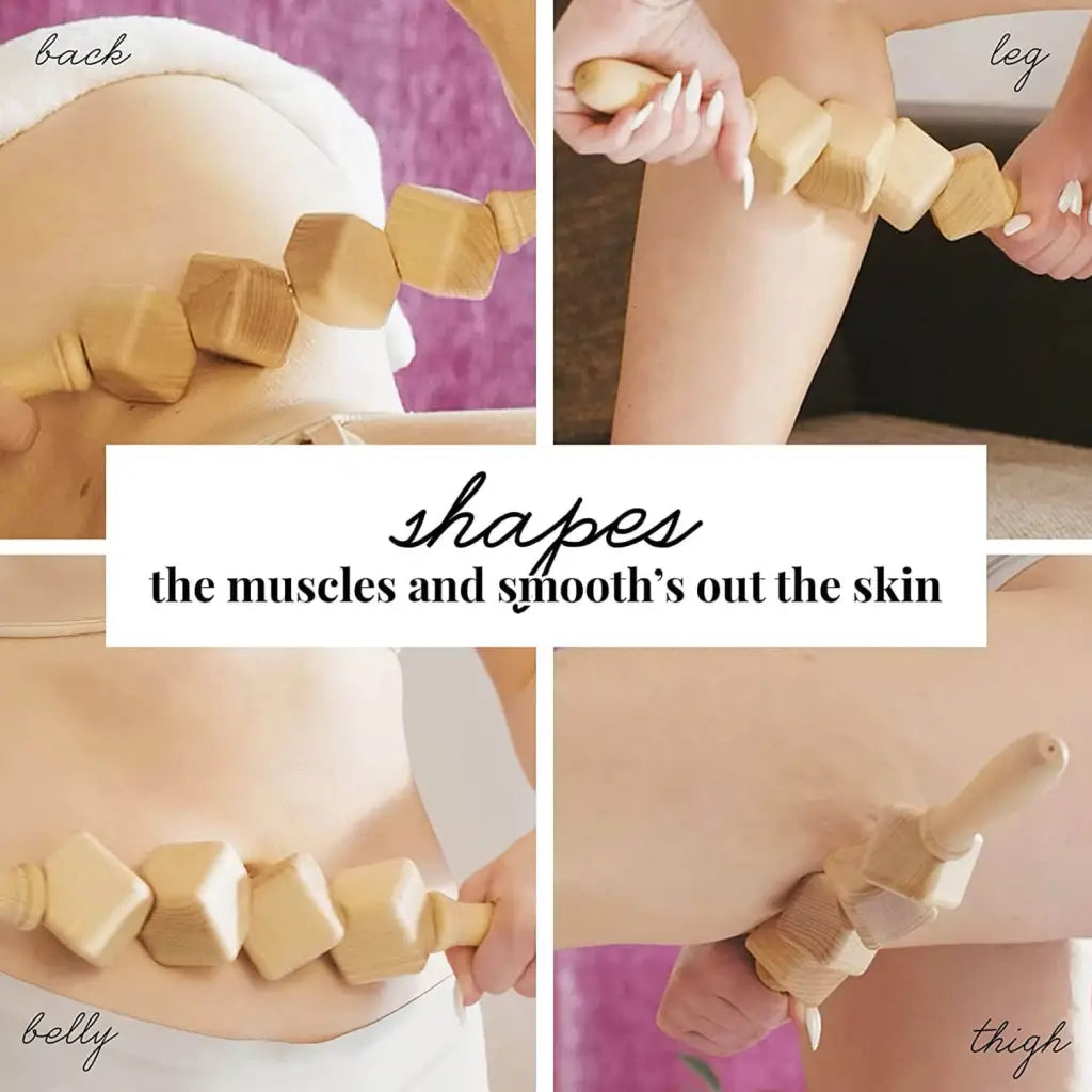 Relaxing Self-Massage Aid - Wooden Dice Roller