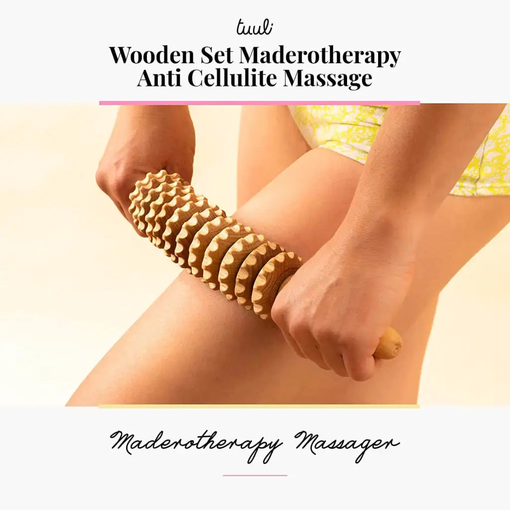 Wooden Massager Set - Holistic Self-Care Accessories