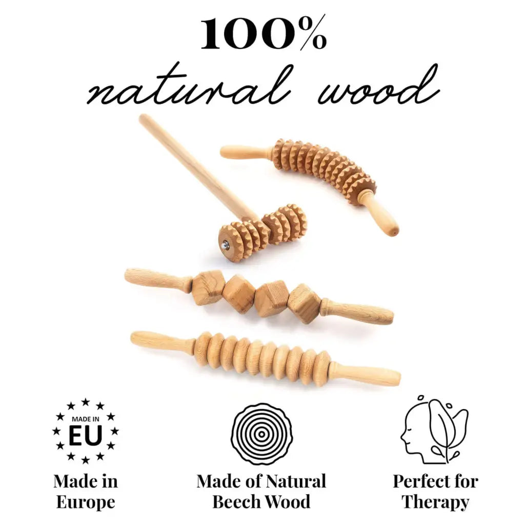 Natural Wood Maderotherapy Kit