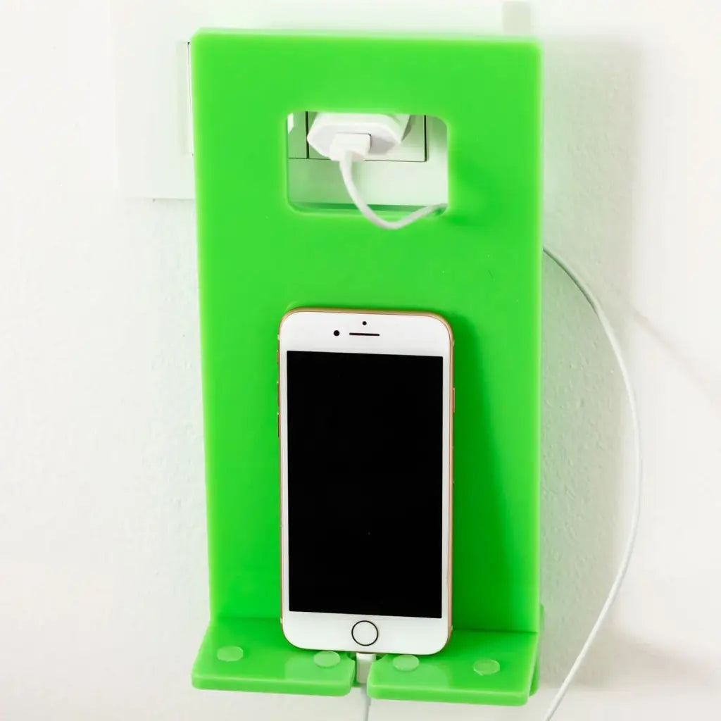 Mobile Phone Holder Tablet Smartphone Charging Stand Socket Plug Made of Plexiglass