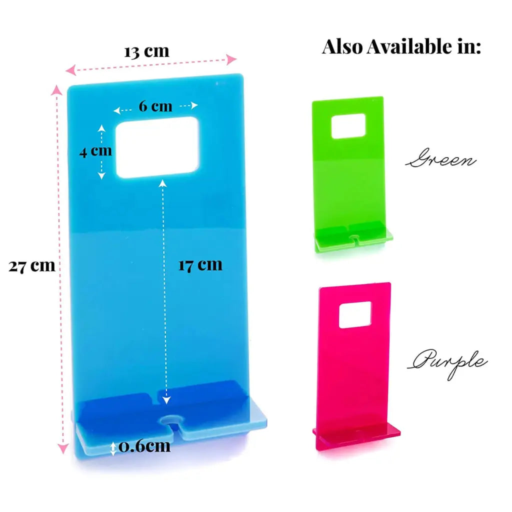 Mobile Phone Holder Tablet Smartphone Charging Stand Socket Plug Made of Plexiglass