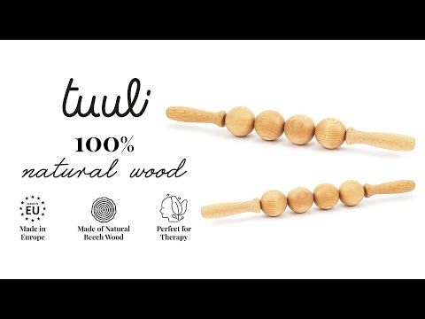 Wooden Ball Massage Roller Maderotherapy Video on Youtube