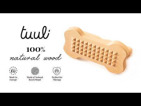 Wooden Pet Massager Brush for Relaxation Video on Youtube