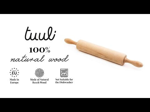 Professional Wooden Rolling Pin with Rotating Center Video on Youtube