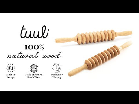 Wooden Disk Massage Roller - Maderotherapy Video on Youtube