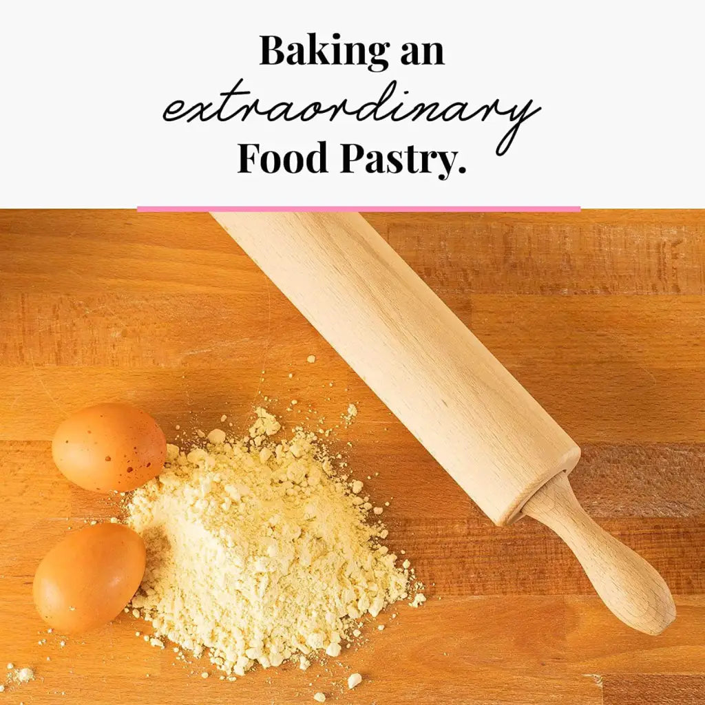 Wooden Rolling Pin with a Rotating Center a staple in your kitchen