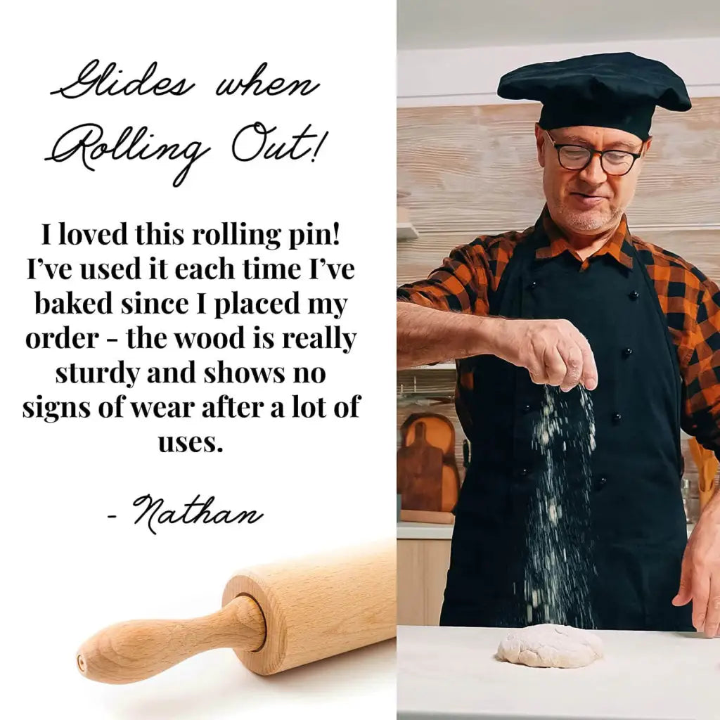 Handcrafted Wooden Dough Roller