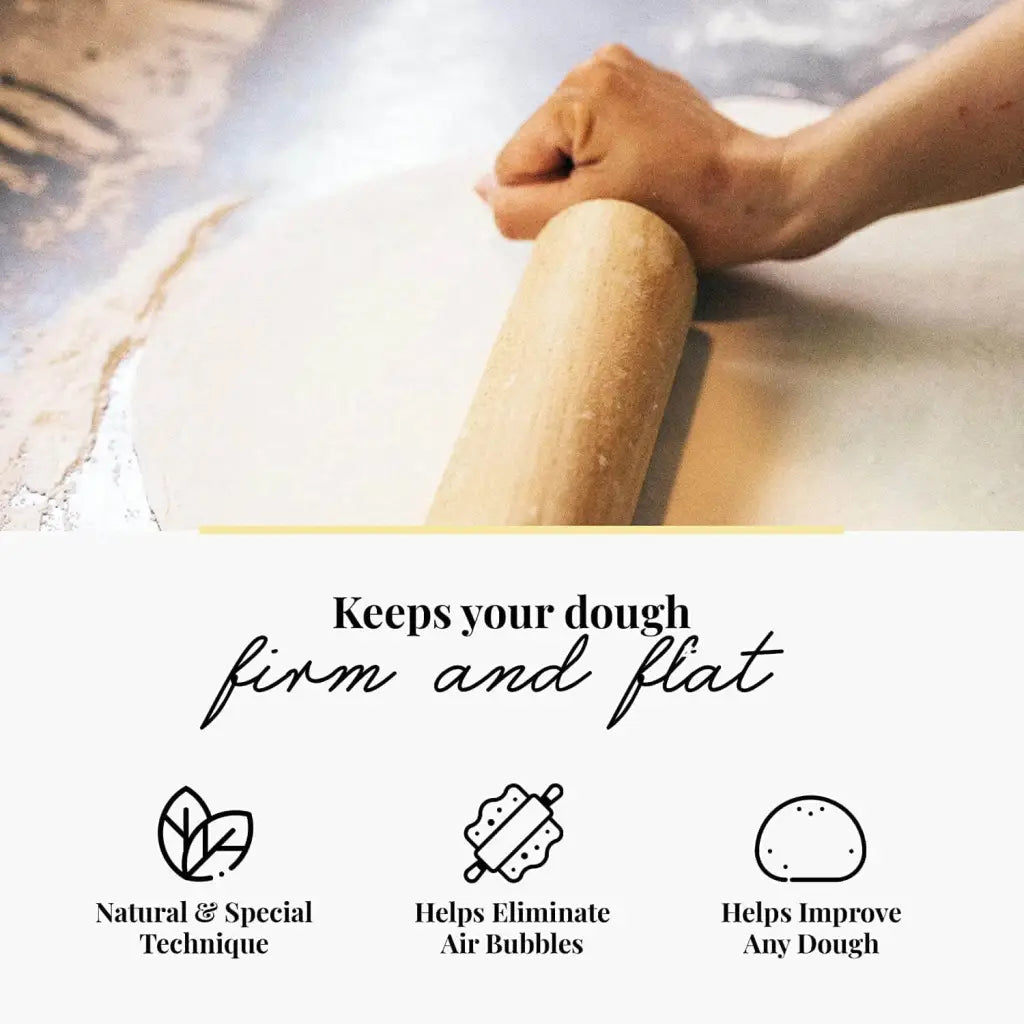 Each rolling pin is carefully handcrafted to perfection