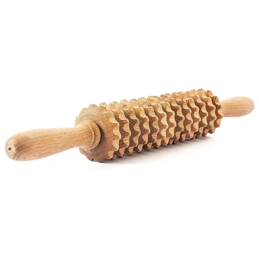 Wooden Massage Roller - Best for Reducing Muscle Tension and Improving Skin Health