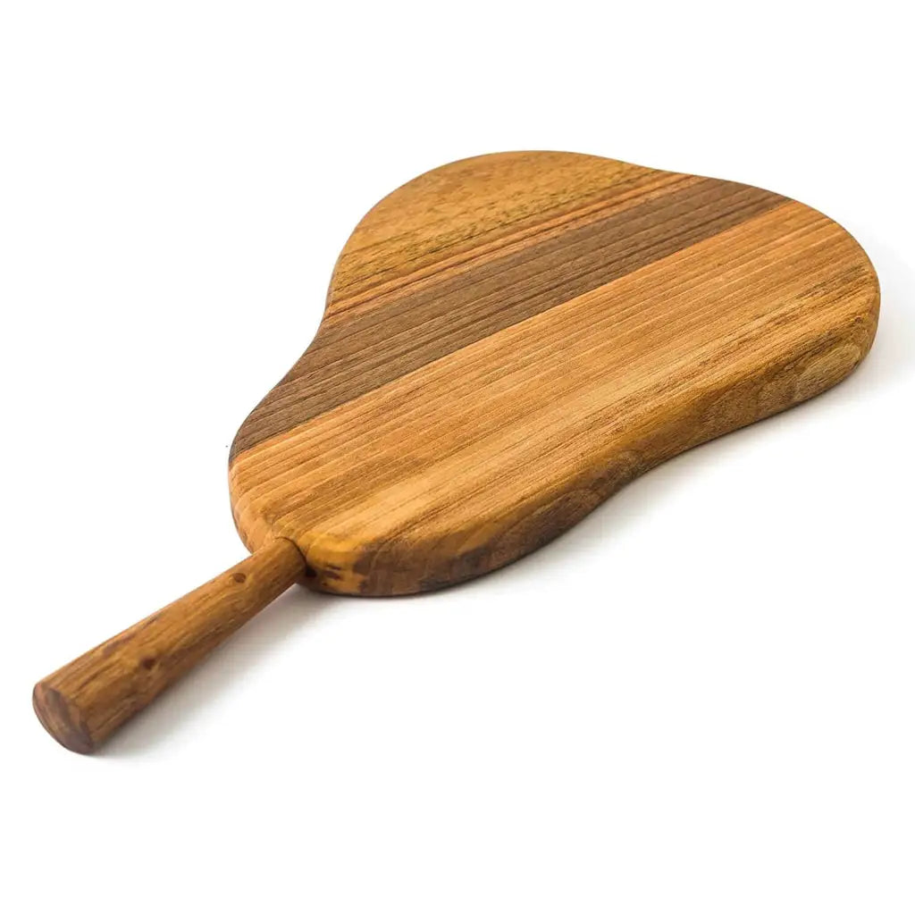 Wooden Cutting Board - Serving Board from Solid Wood Walnut Pear