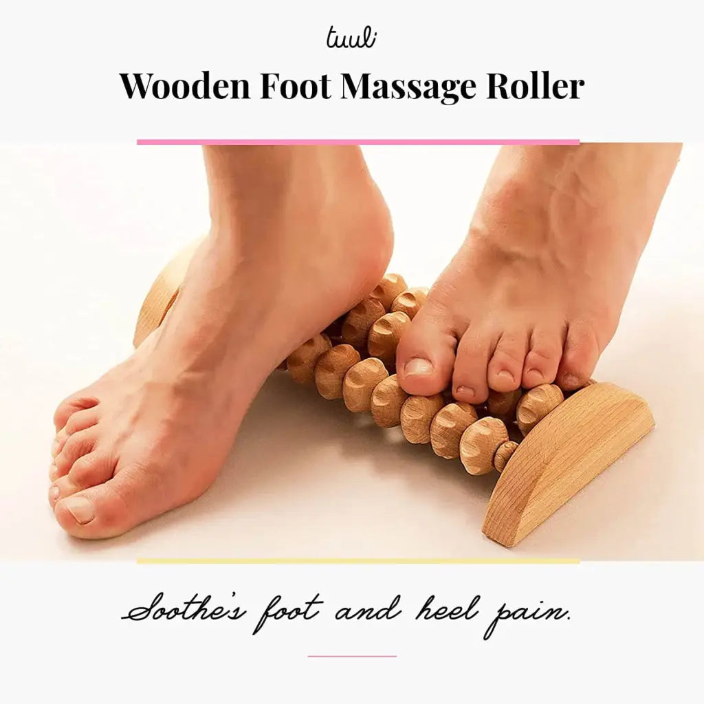 Foot Pain Relief - Wooden Acupressure Roller