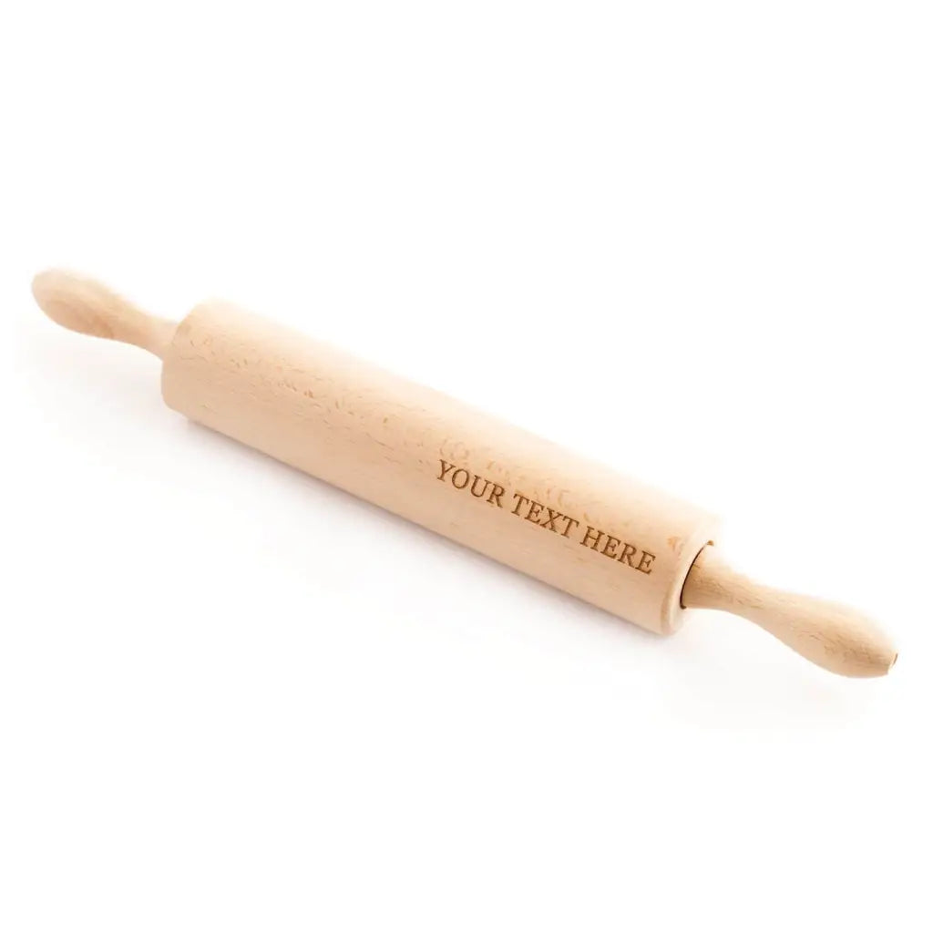 Personalized Wooden Rolling Pin with Custom Engraving - Baking Gift