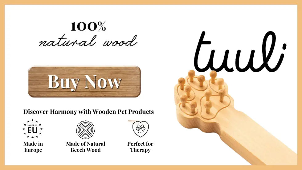 wooden pet massager