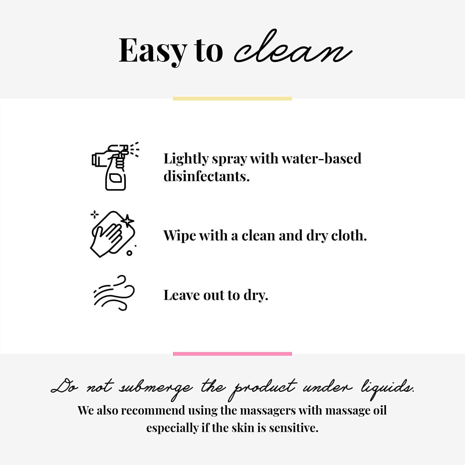 Easy to Clean - DIY Massage Therapy