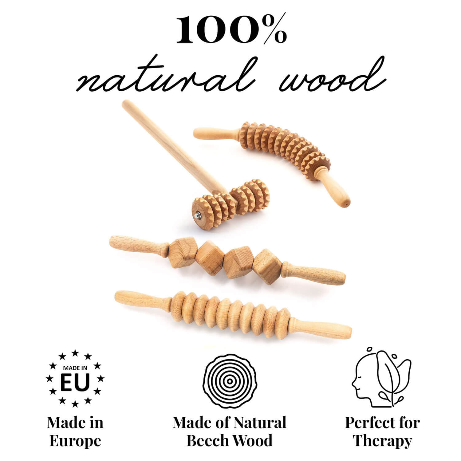 Natural Wood Maderotherapy Kit