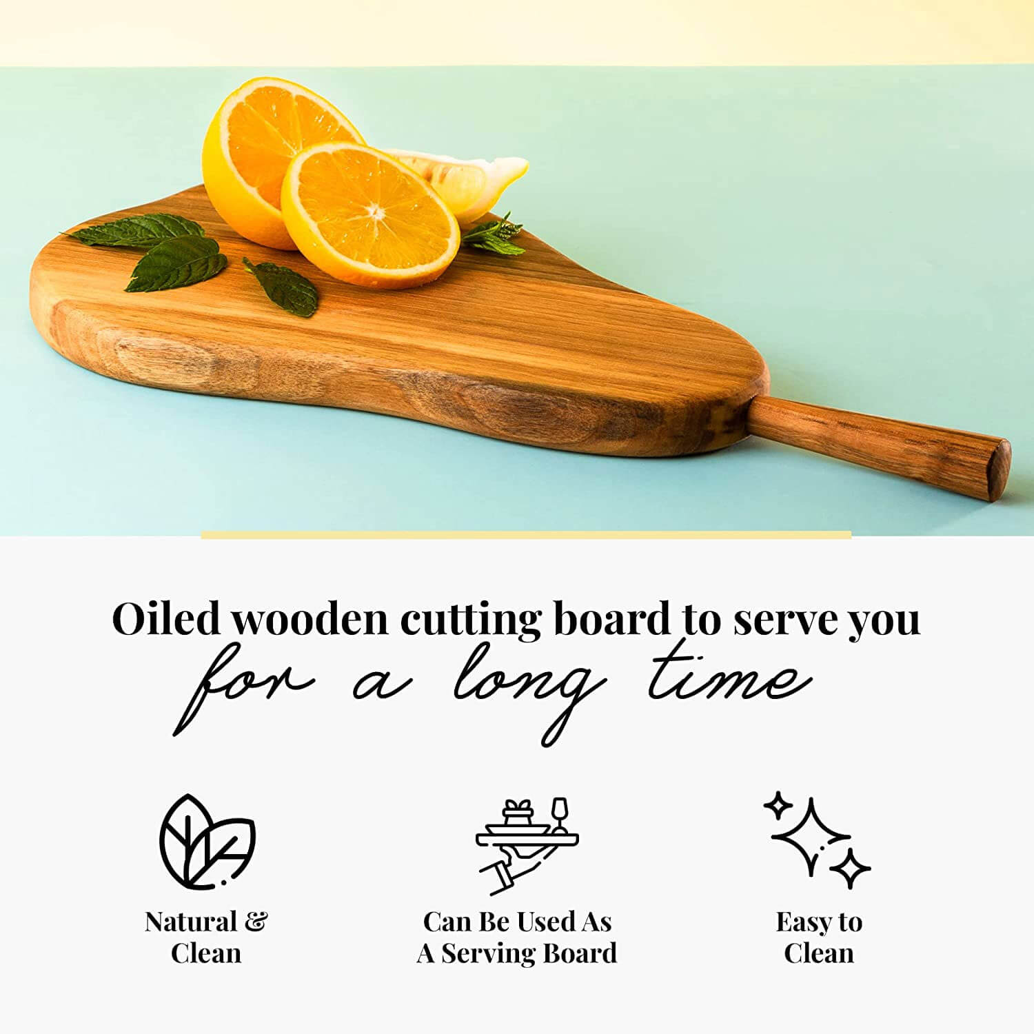 Oiled Wooden Cutting Board