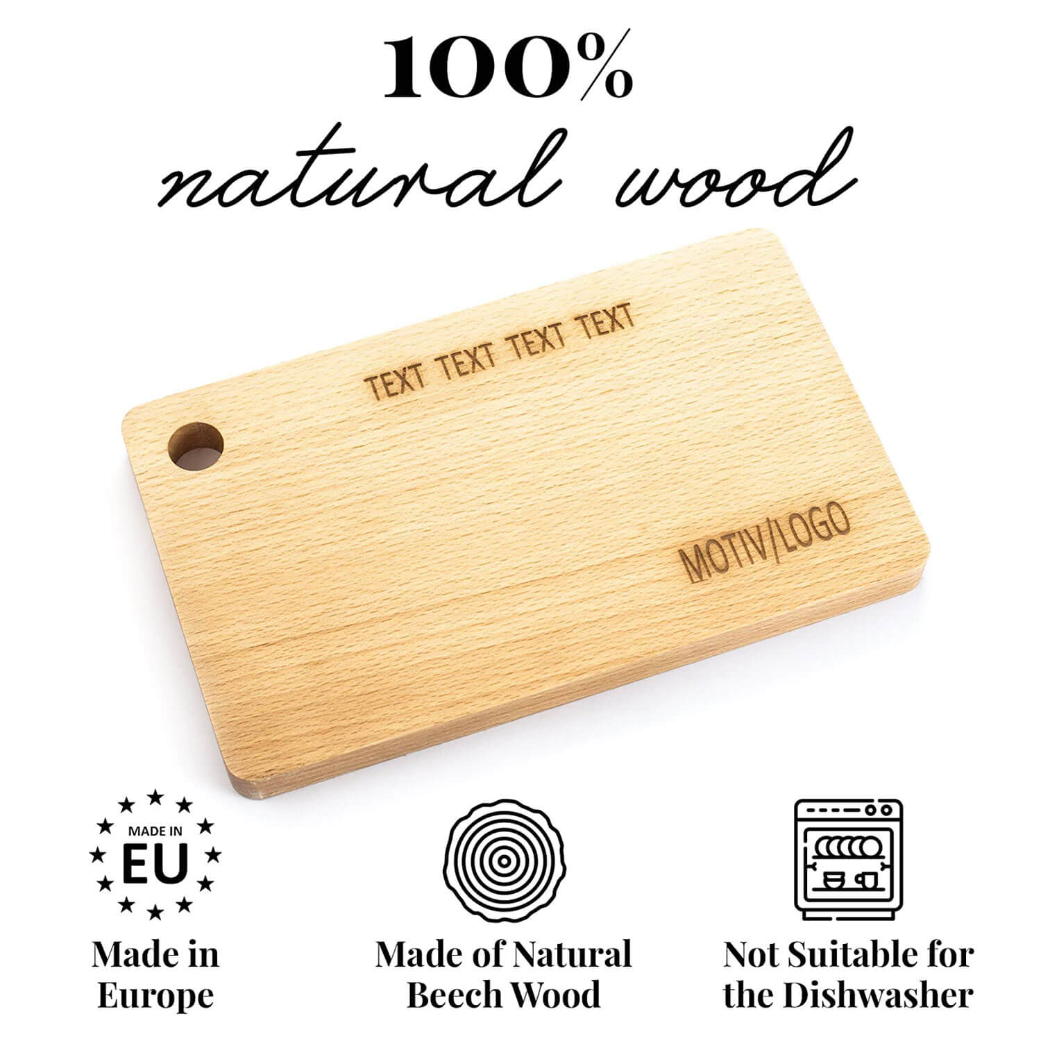 Personalized Wooden Cutting Board with Custom Engraving